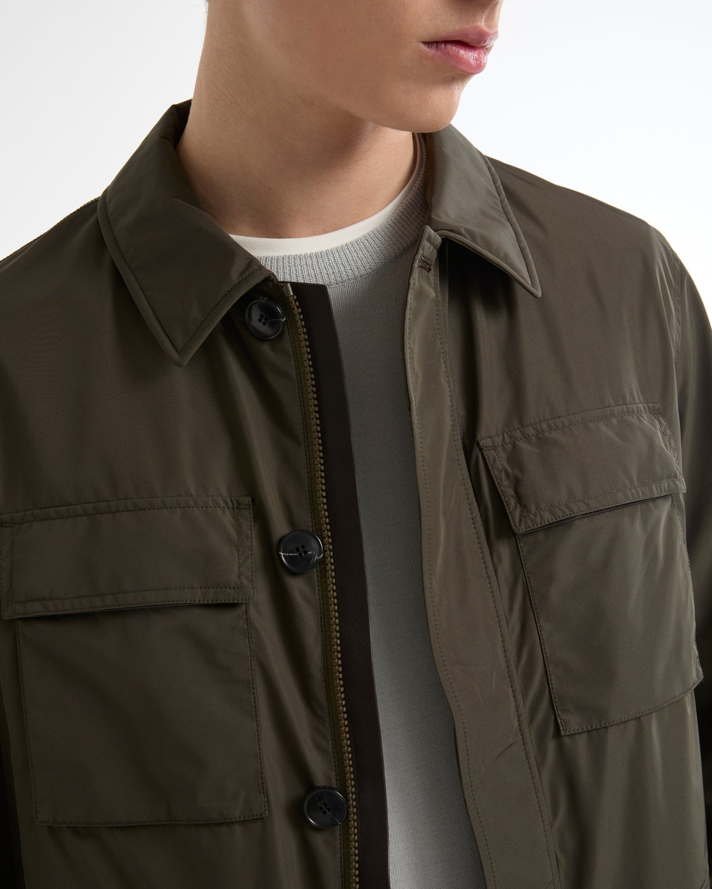 Waterproof technical fabric safari jacket -Summer sale - Yves Salomon