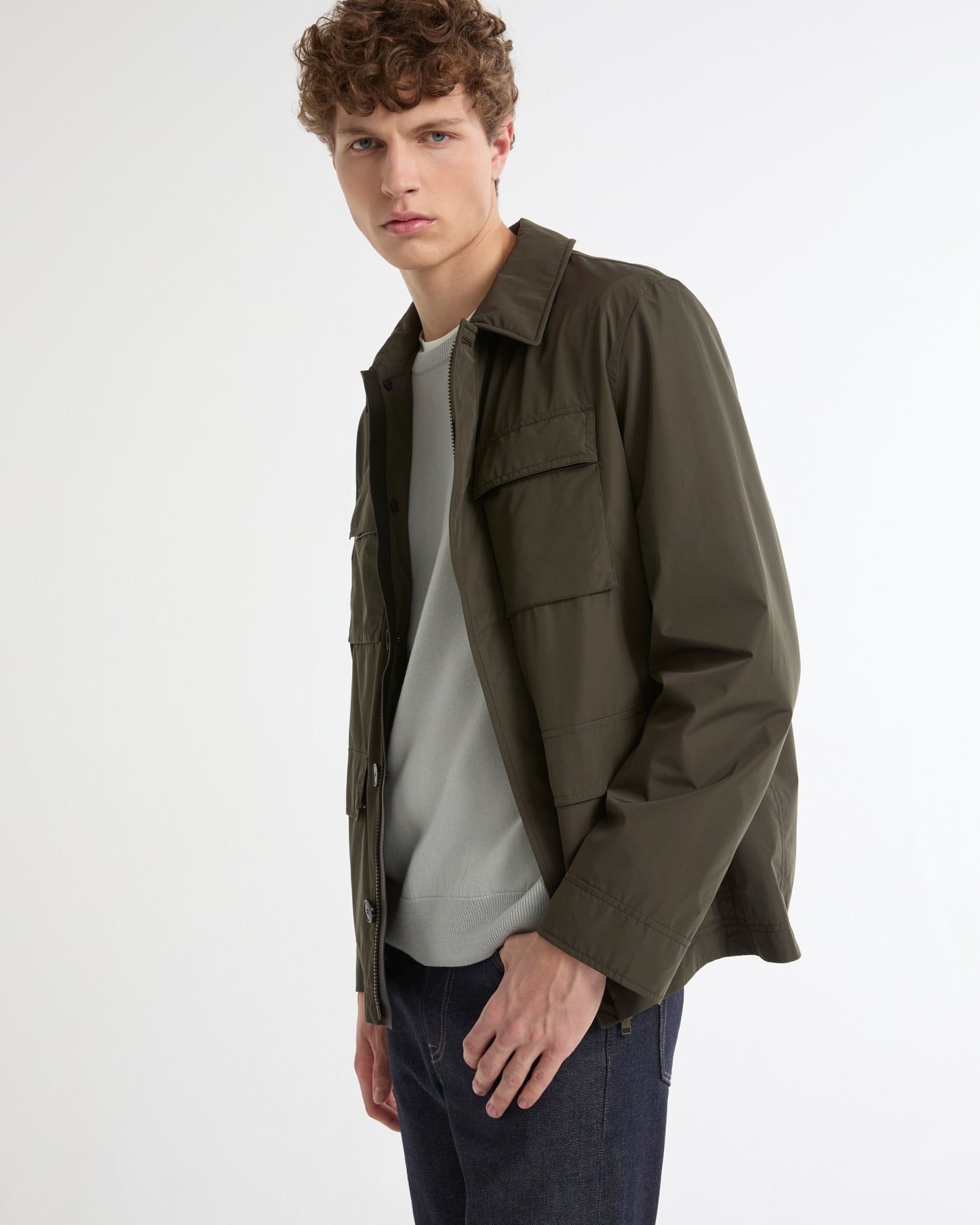 Waterproof technical fabric safari jacket -Summer sale - Yves Salomon