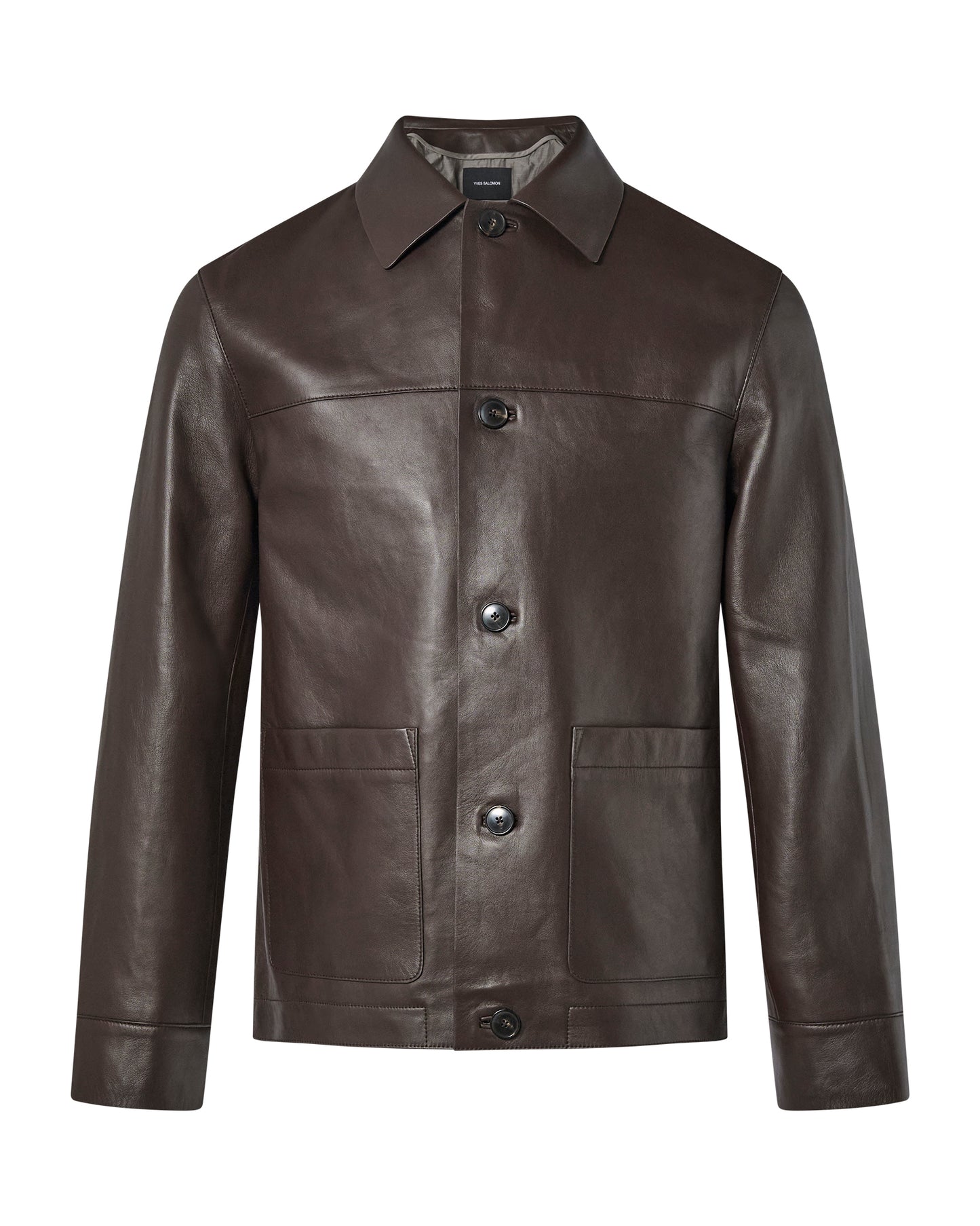 Lamb leather jacket with nappa finish