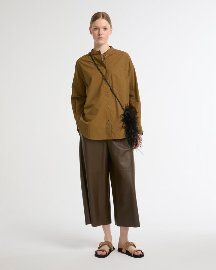 Long sleeve poplin shirt