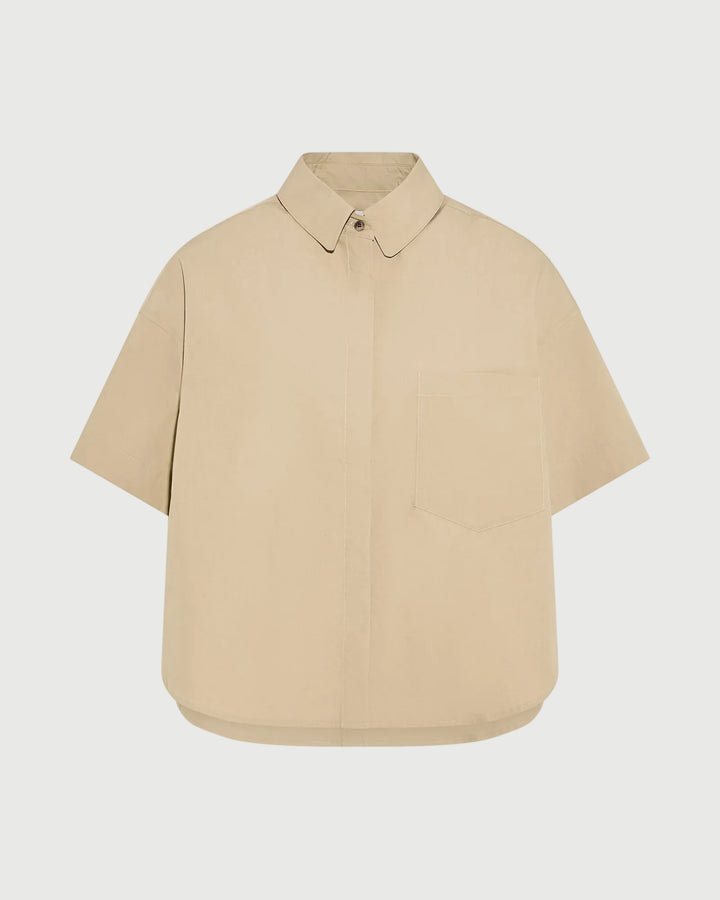 Short sleeve poplin shirt