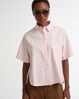 Short sleeve poplin shirt