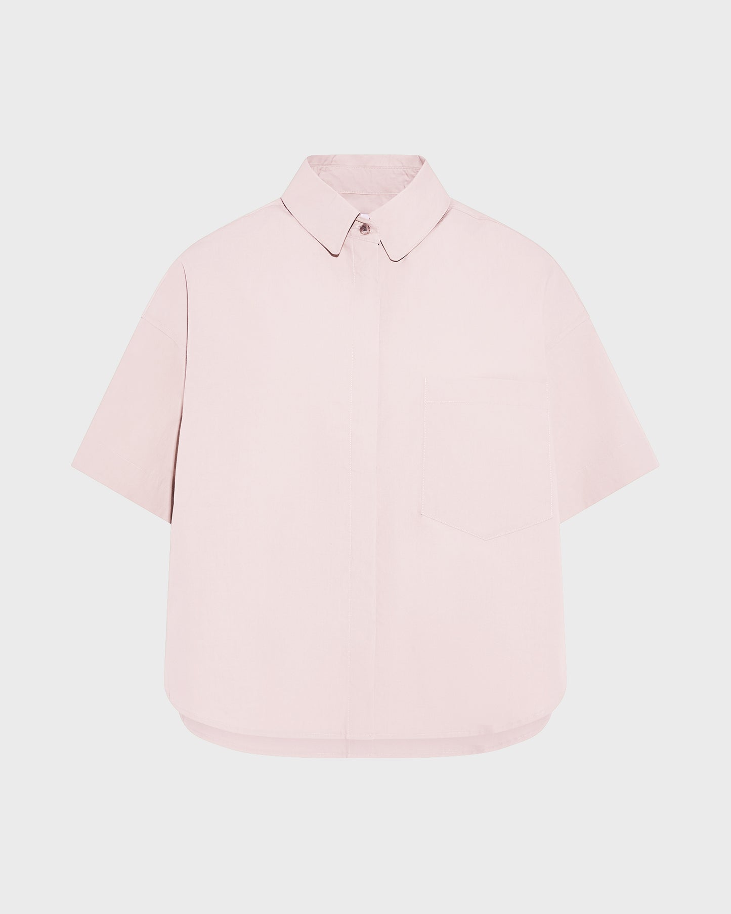 Short sleeve poplin shirt