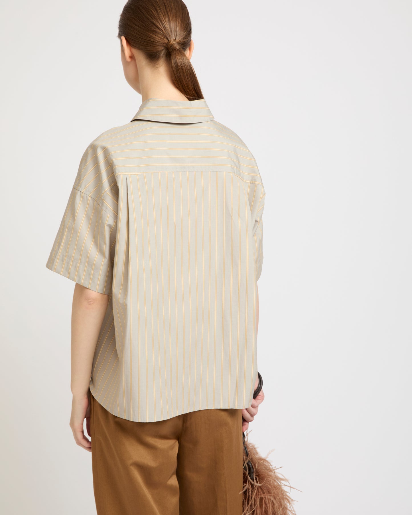 Short sleeve poplin shirt