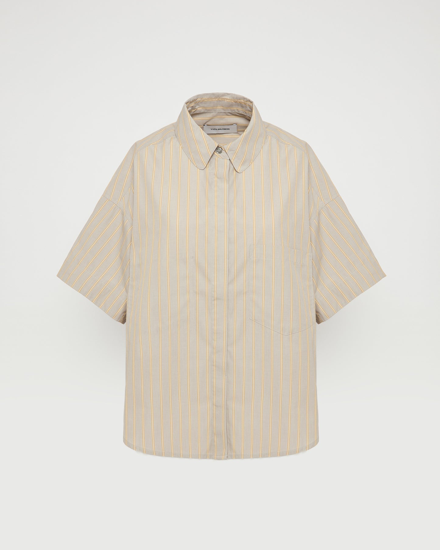 Short sleeve poplin shirt