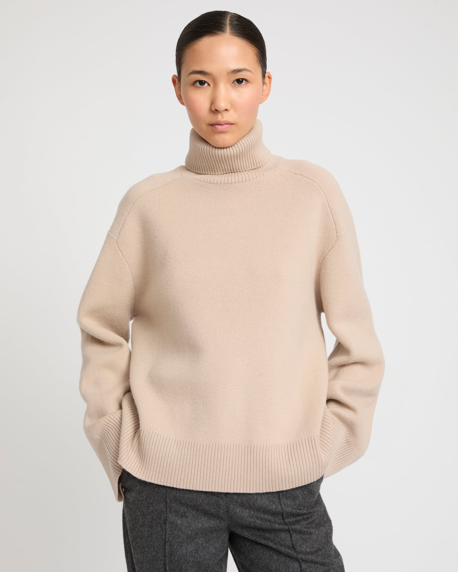 Polo-neck sweater -Yves Salomon