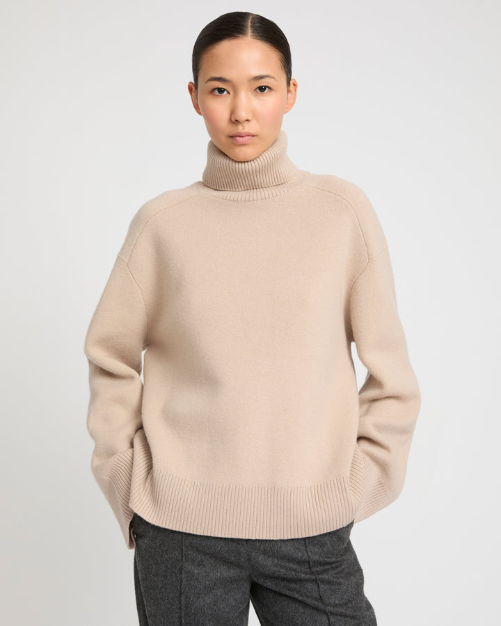 Polo-neck sweater -Yves Salomon