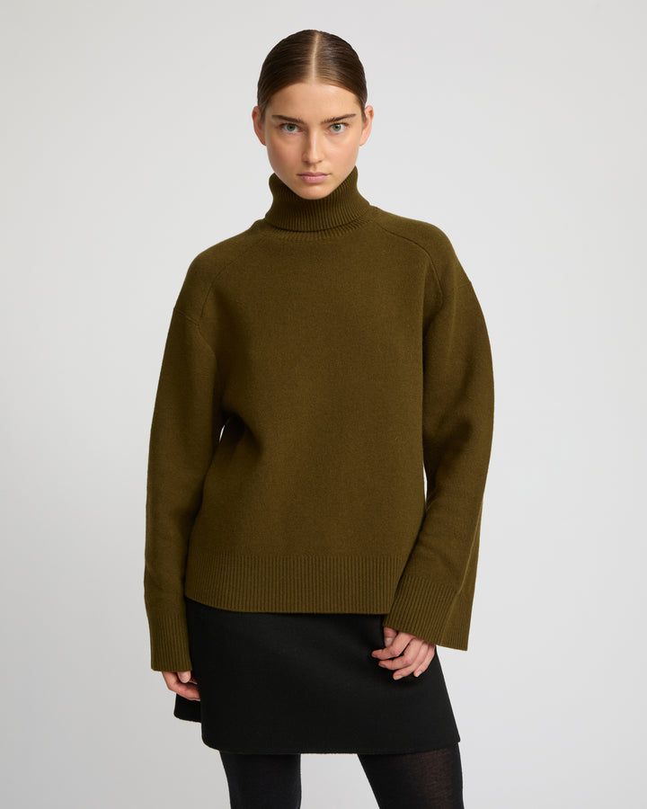 Polo-neck sweater