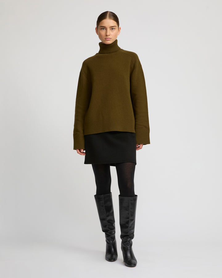 Polo-neck sweater