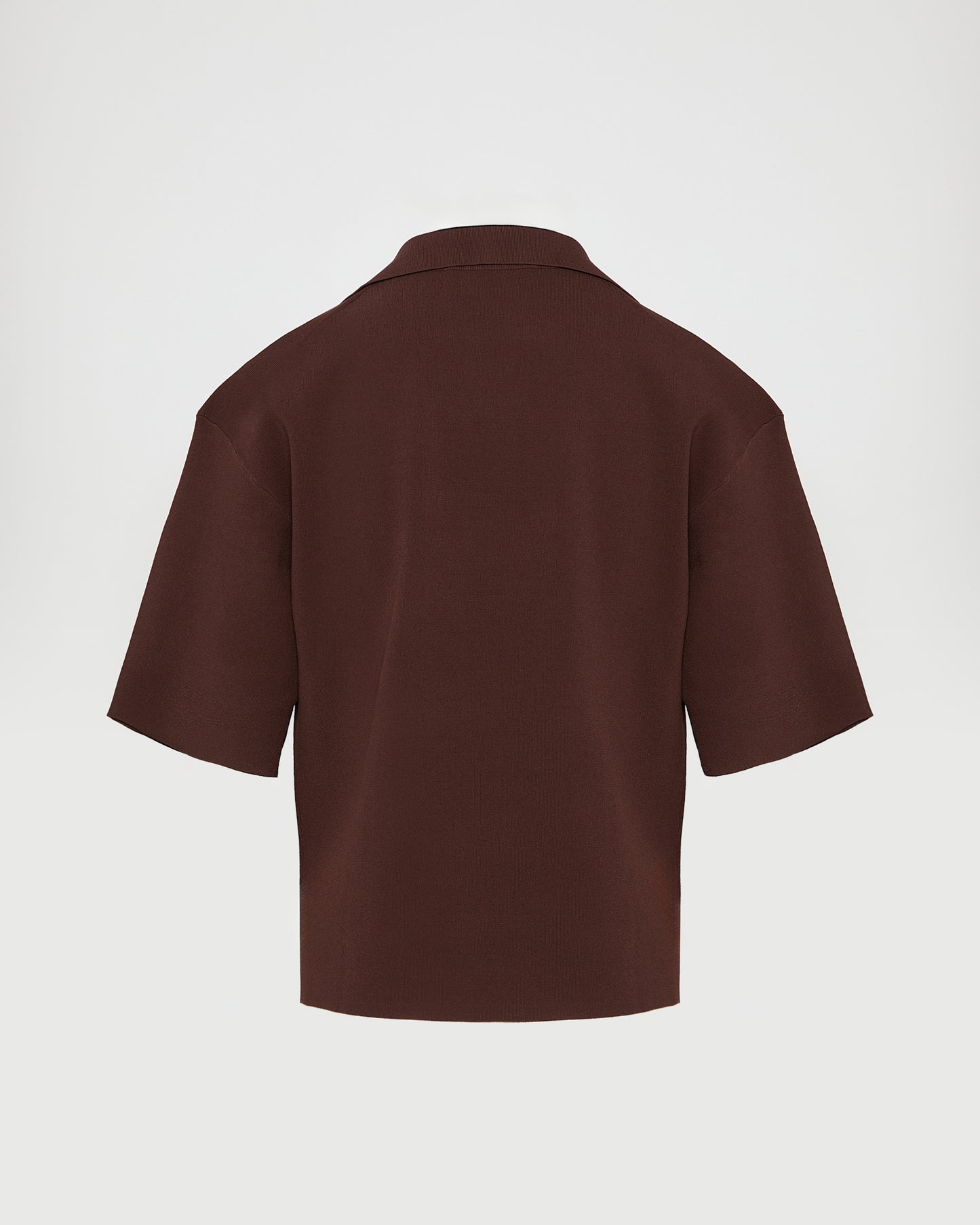 Knit polo shirt
