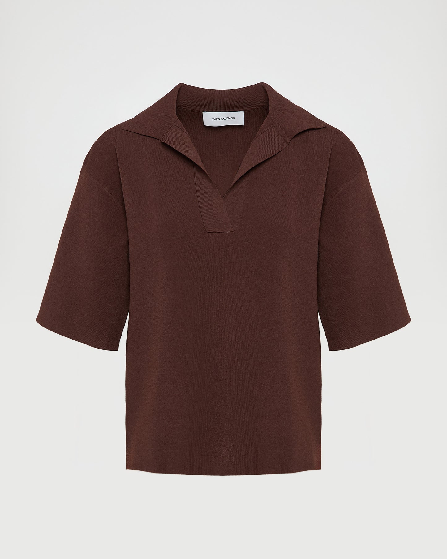 Knit polo shirt