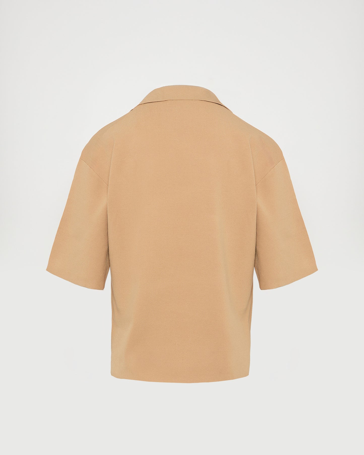 Knit polo shirt