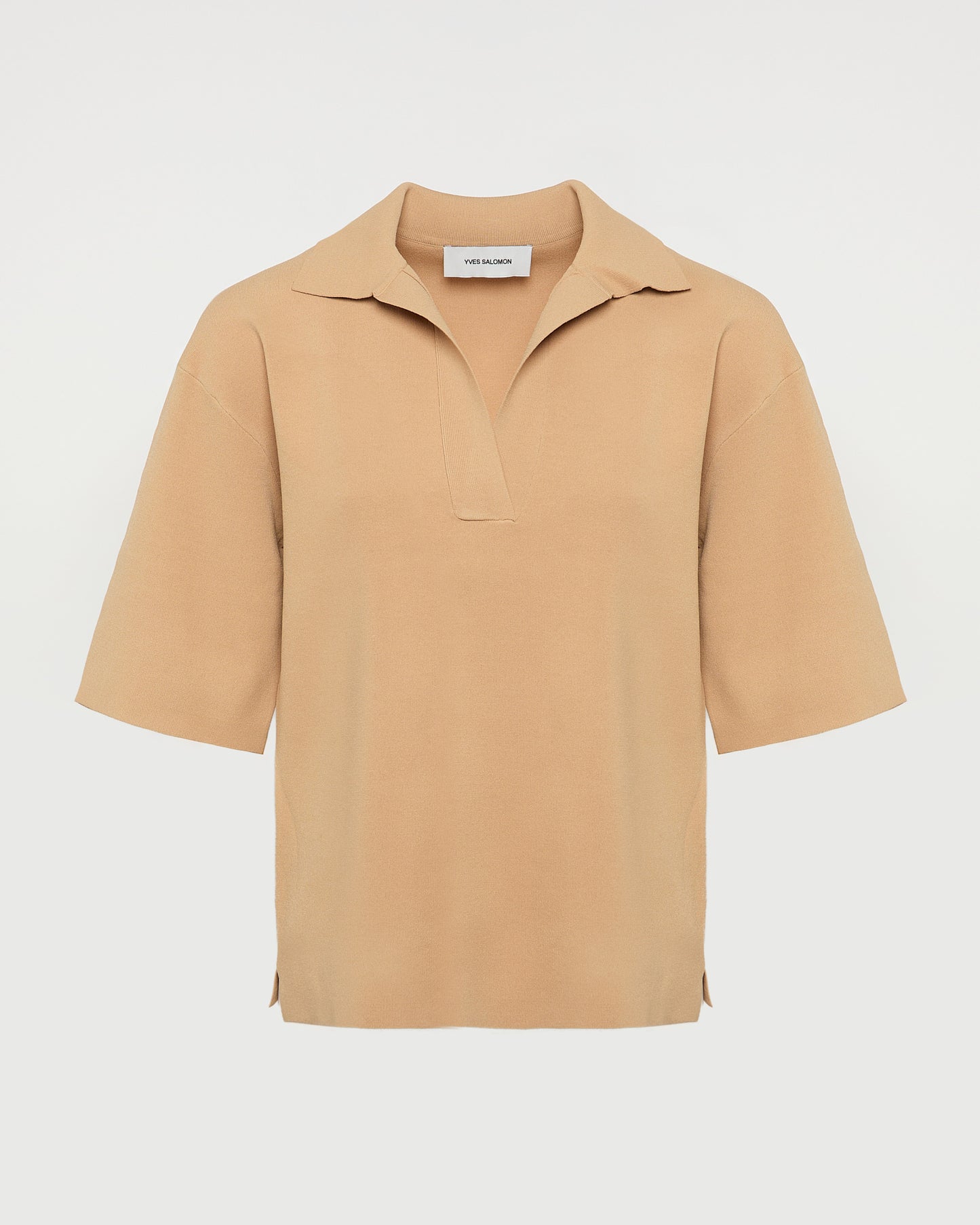 Knit polo shirt