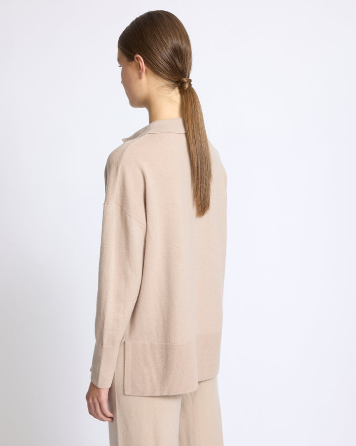 Merino knit polo shirt - Yves Salomon - New Fall/Winter Collection