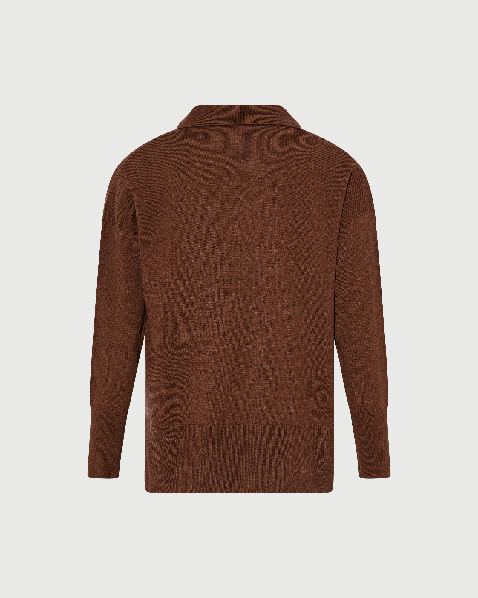 Merino knit polo shirt - Yves Salomon - New Fall Winter Collection