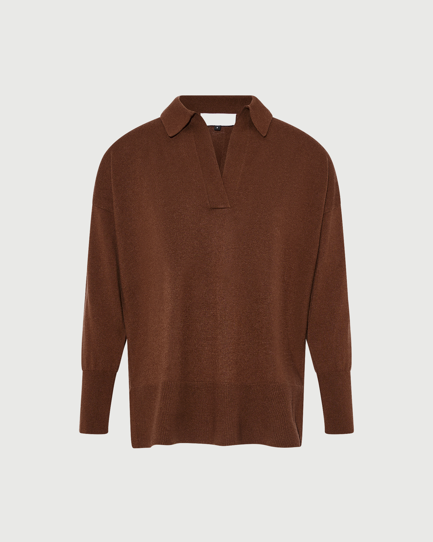 Merino knit polo shirt - Yves Salomon - New Fall Winter Collection