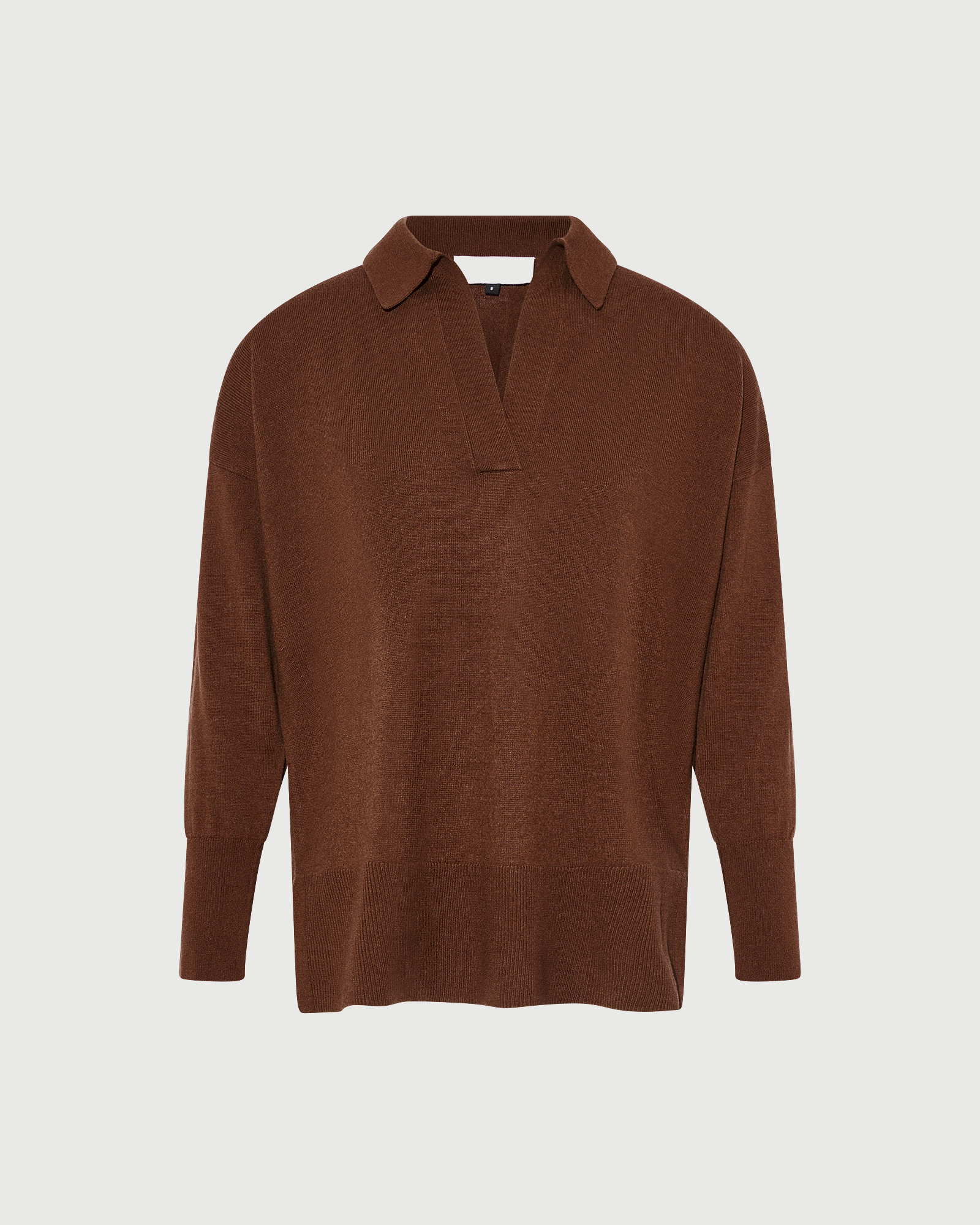 Merino knit polo shirt - Yves Salomon - New Fall Winter Collection