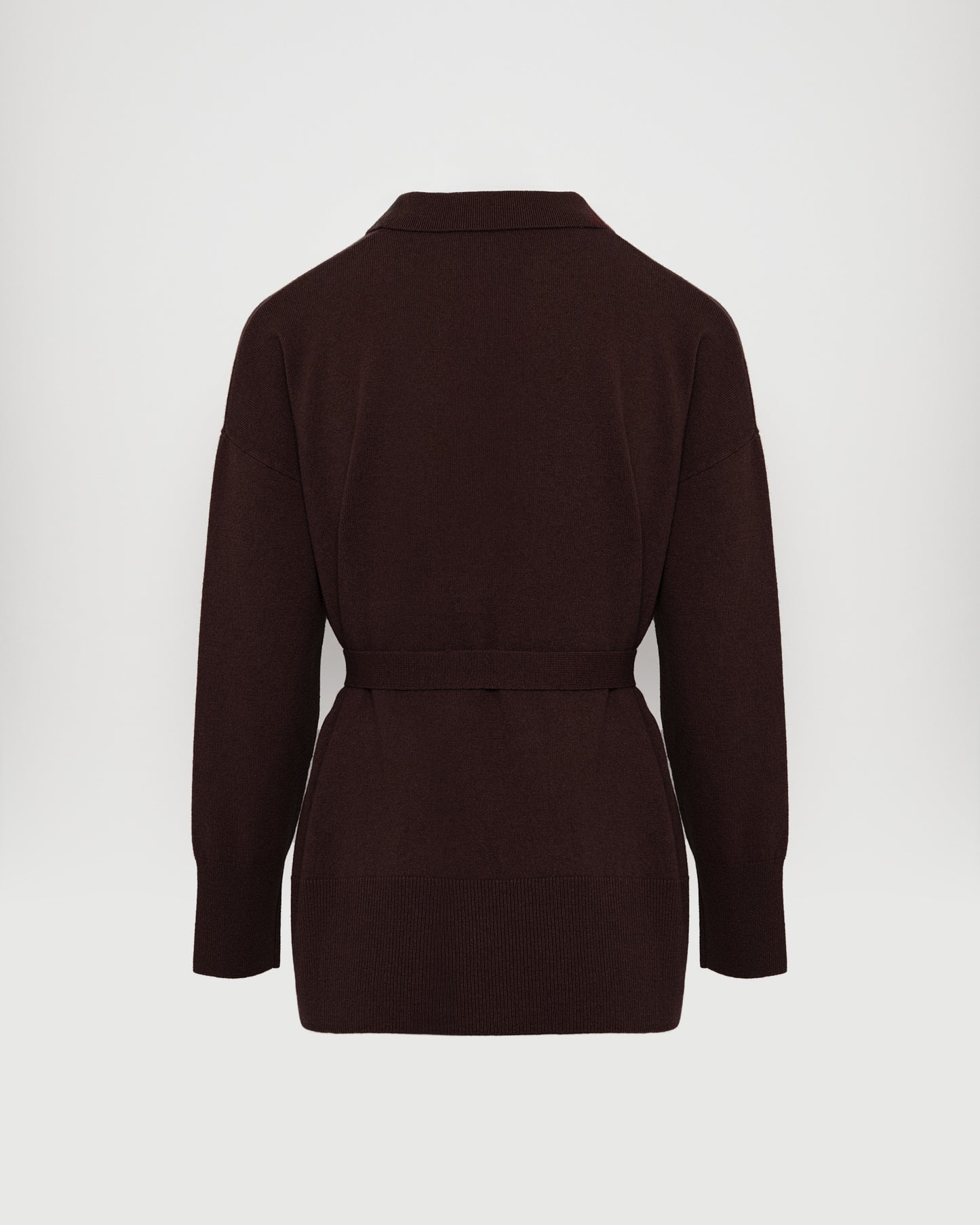 Merino knit polo shirt