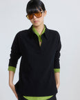 Merino knit polo shirt