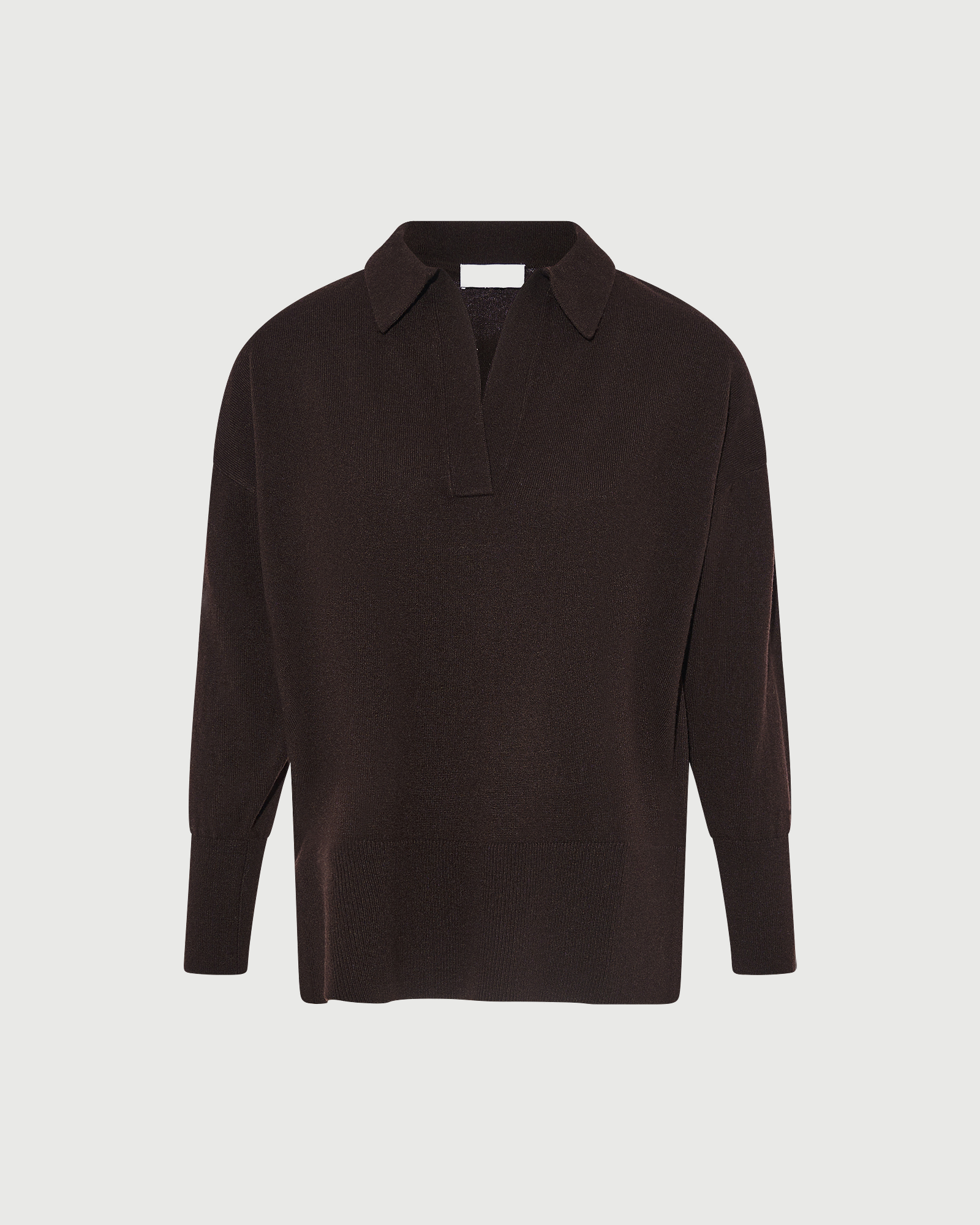 Merino knit polo shirt - Yves Salomon - New Fall Winter Collection