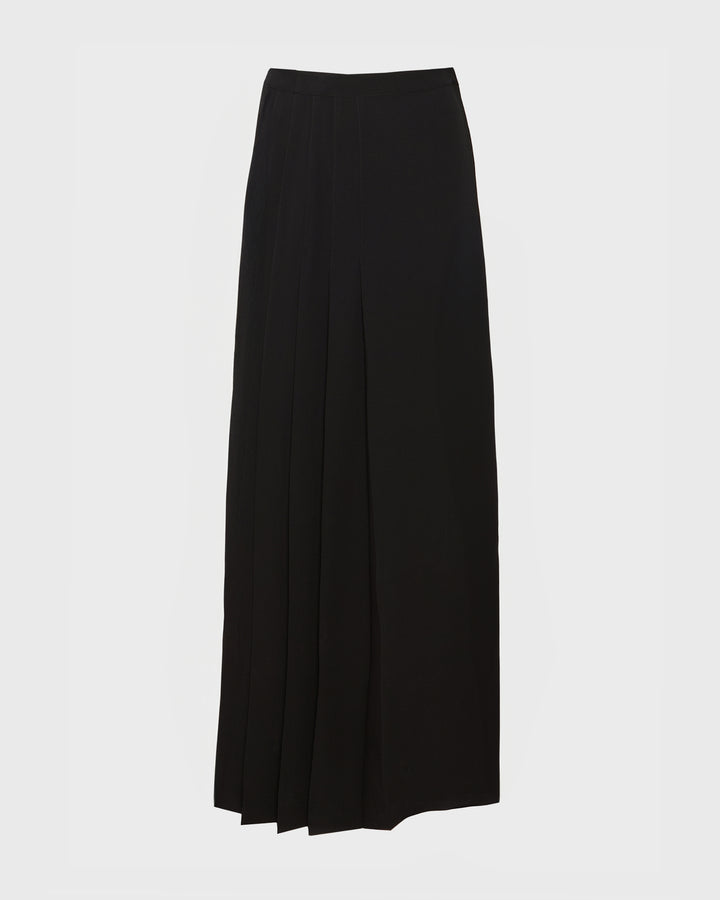 Silk crepe wrap skirt