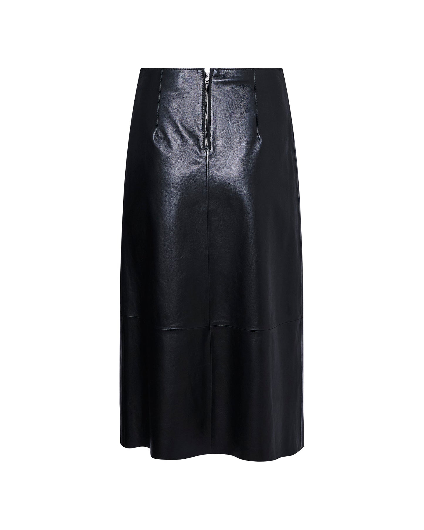 Leather fringe wrap skirt