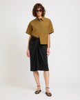Draped jersey skirt