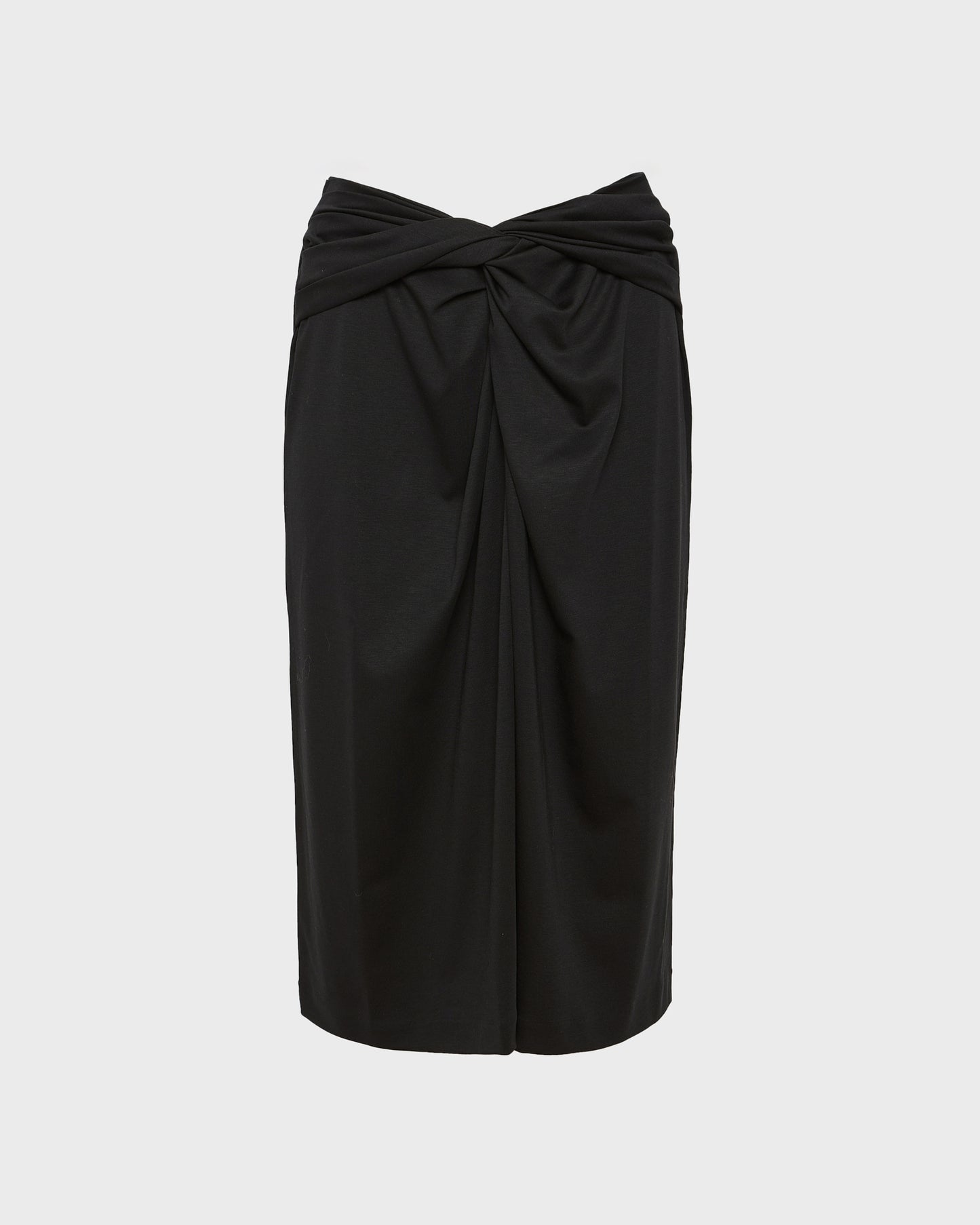 Draped jersey skirt