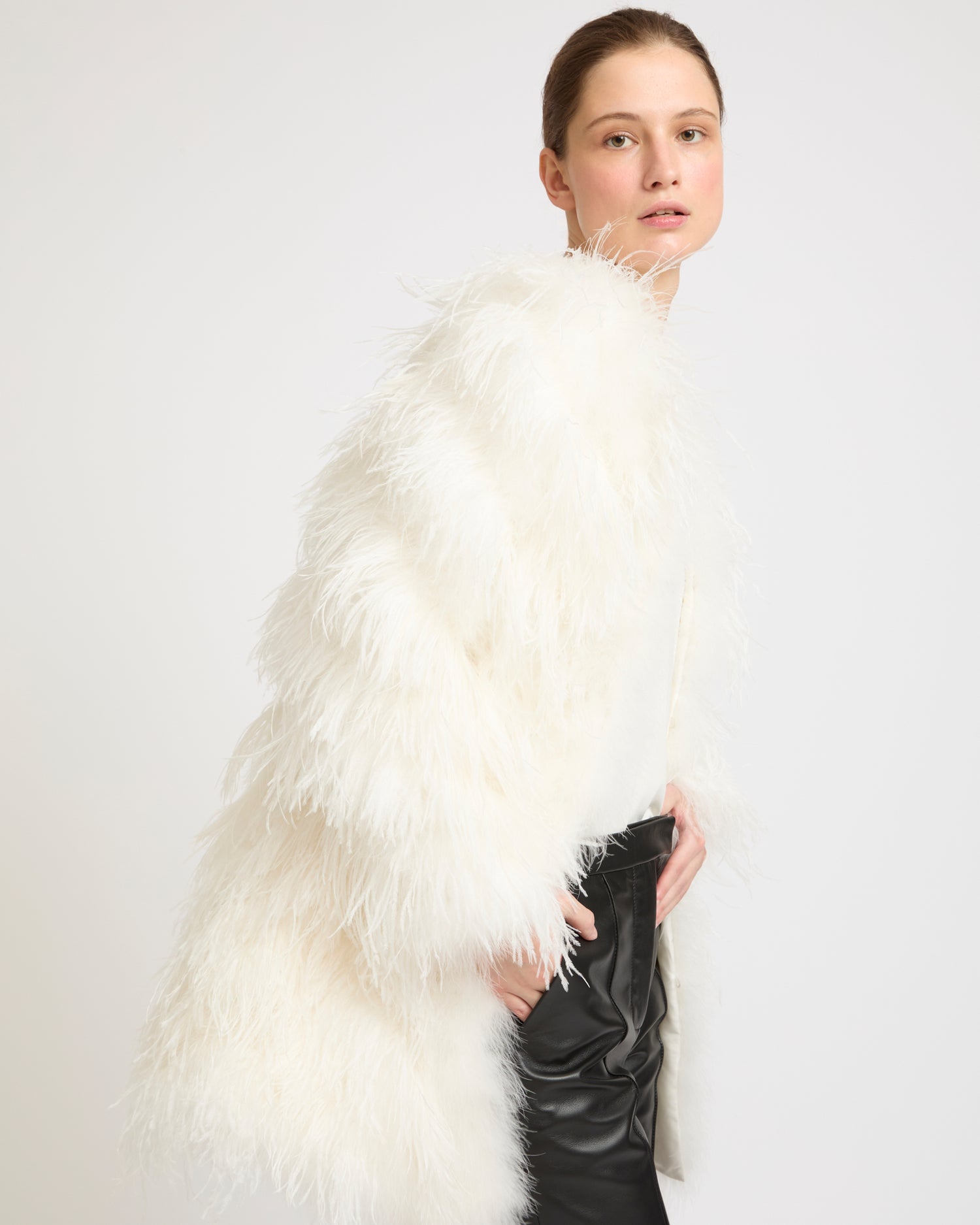 Ostrich Feather Coat -Summer sale - Yves Salomon