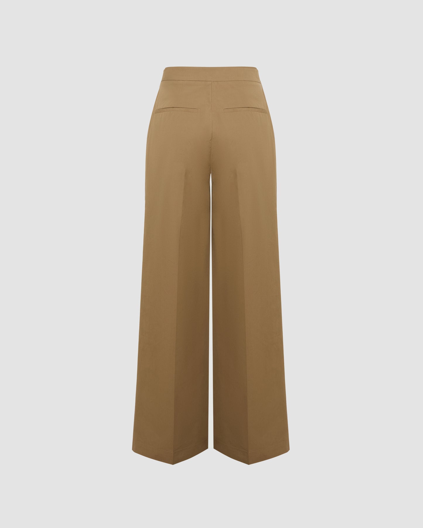 Cotton wide leg trousers