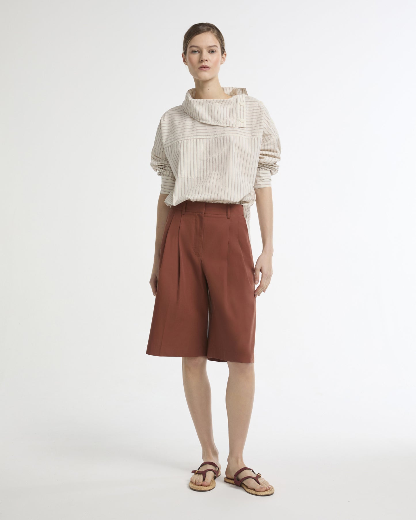 Cotton Bermuda shorts -Summer sale - Yves Salomon