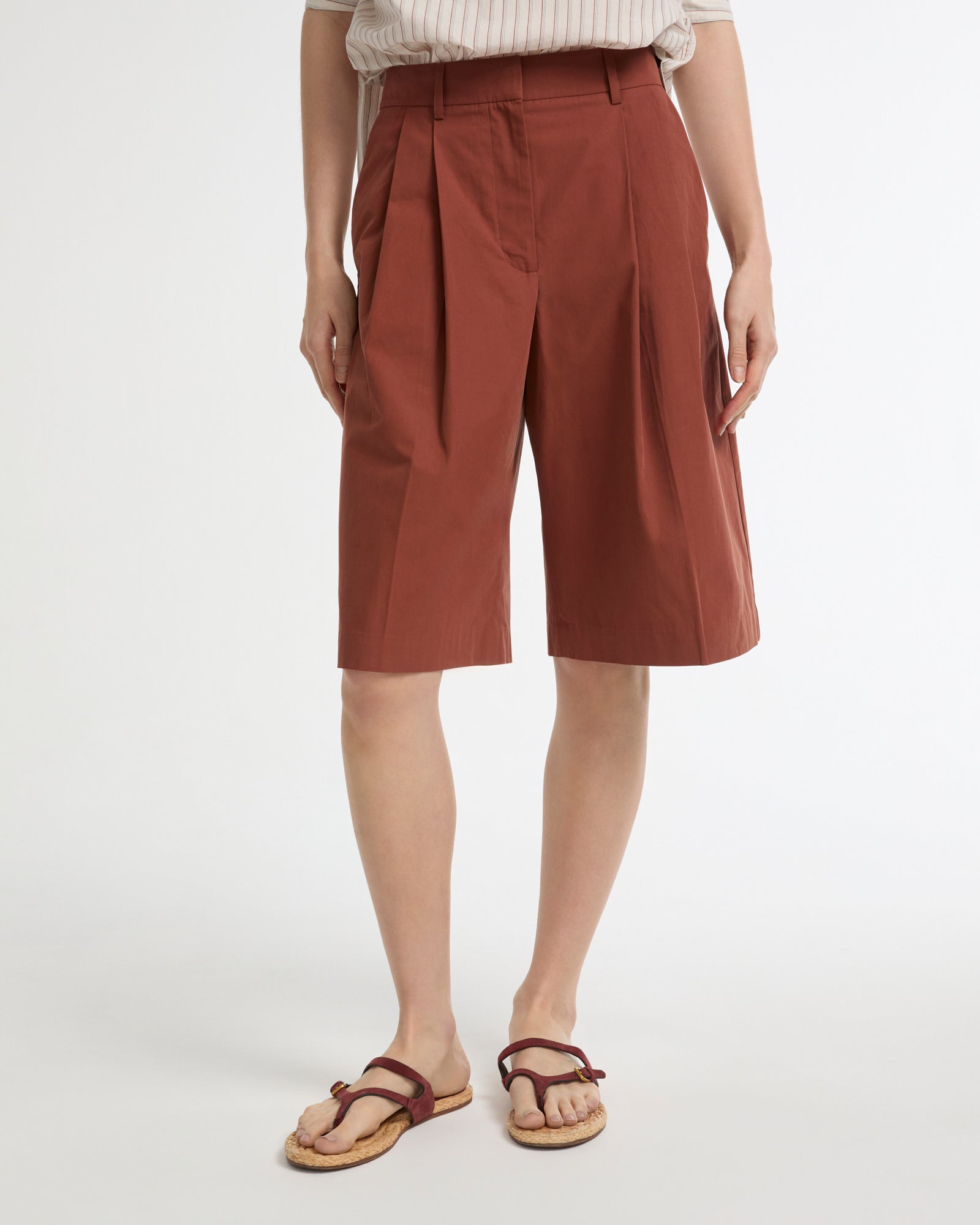 Cotton Bermuda shorts -Summer sale - Yves Salomon