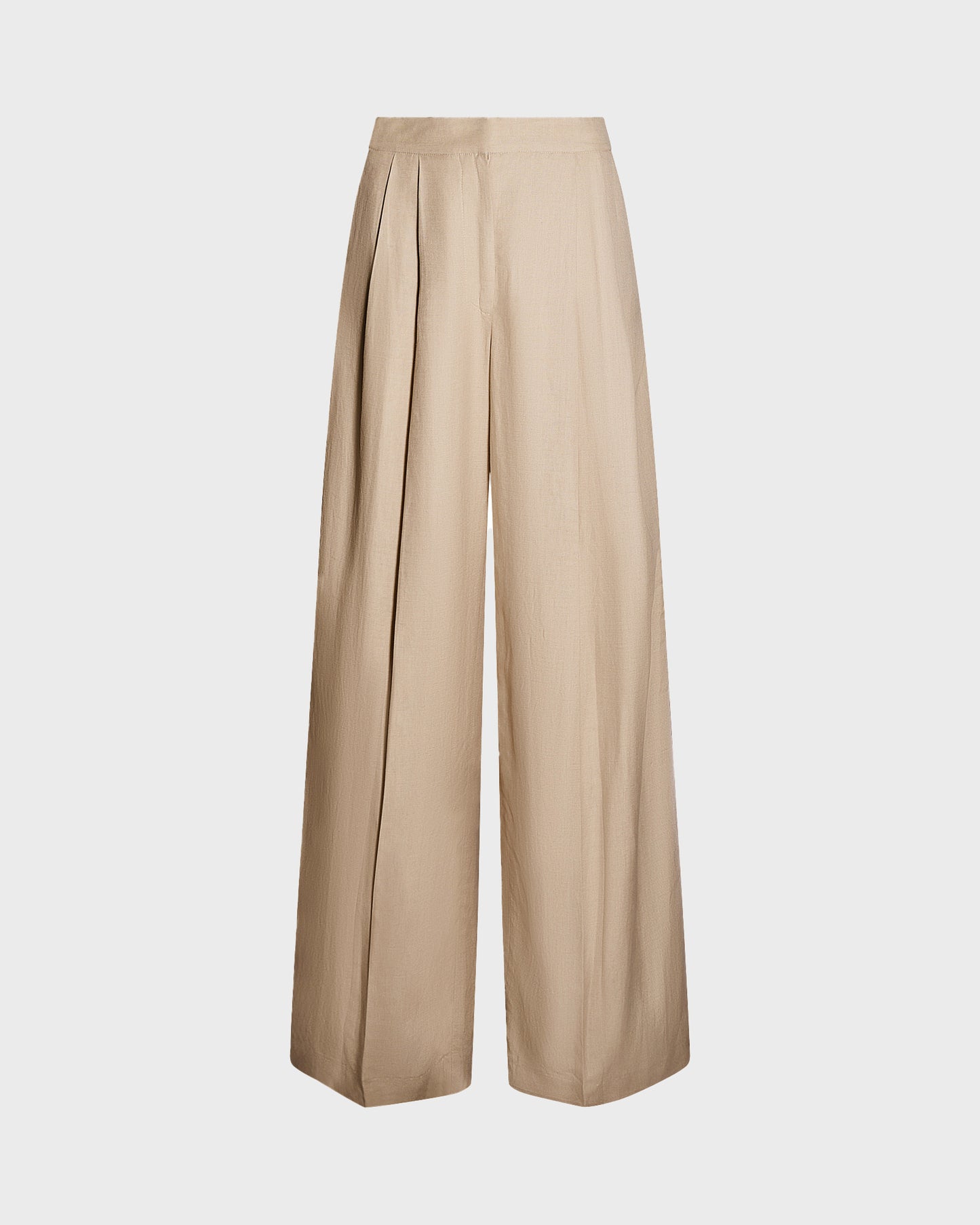 Linen wide leg trousers