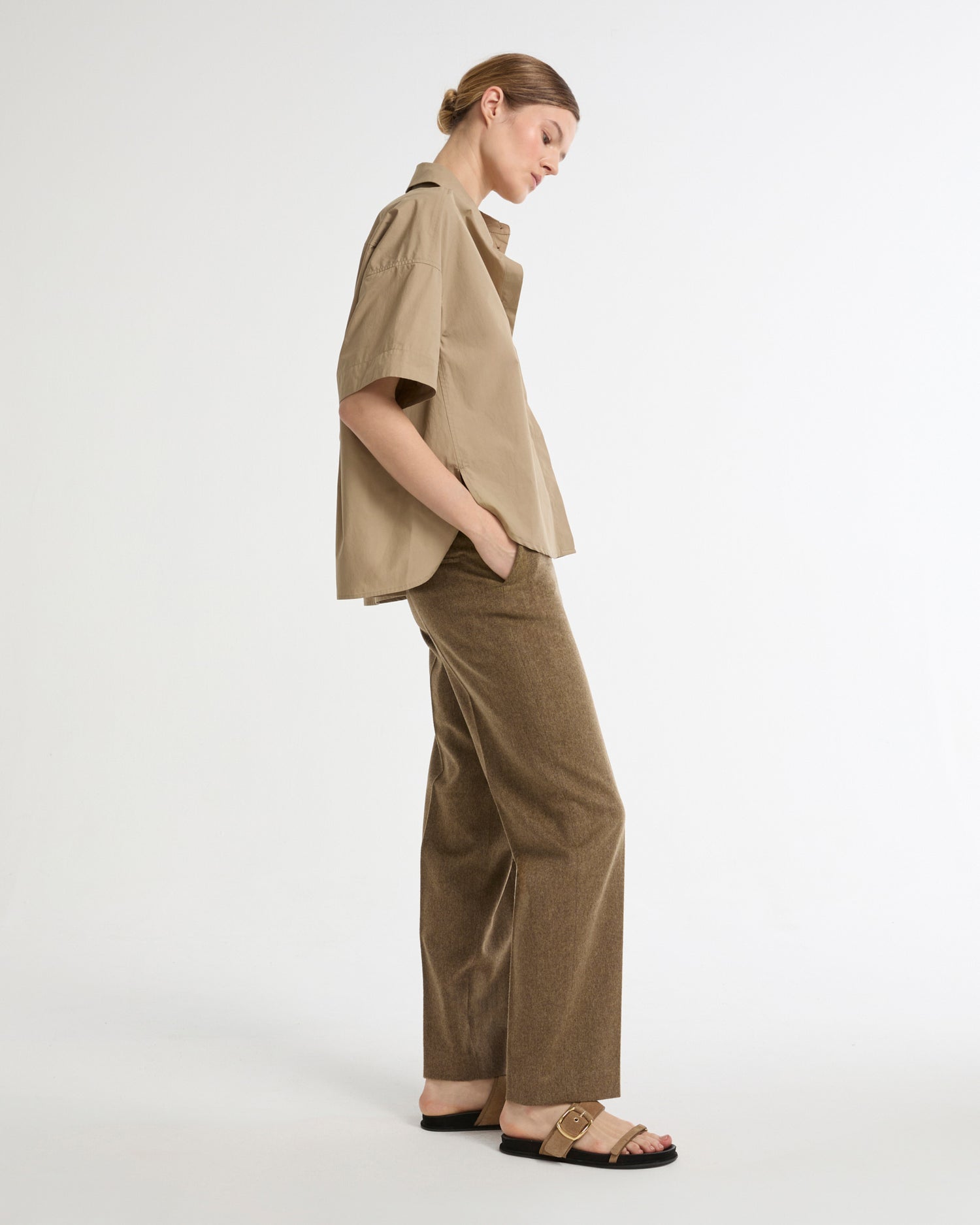 Cashmere tailored trousers -Summer sale - Yves Salomon