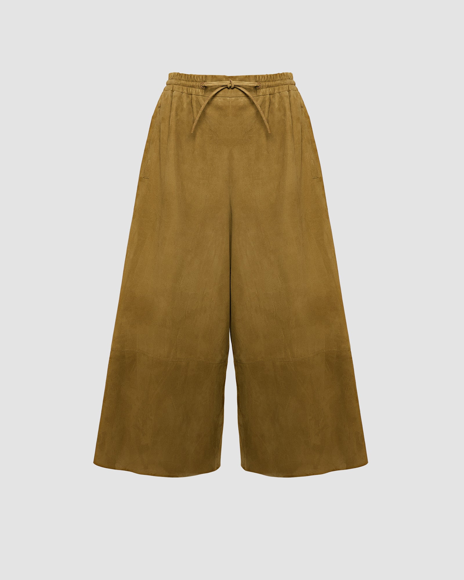 Suede lamb wide culottes -Summer sale - Yves Salomon