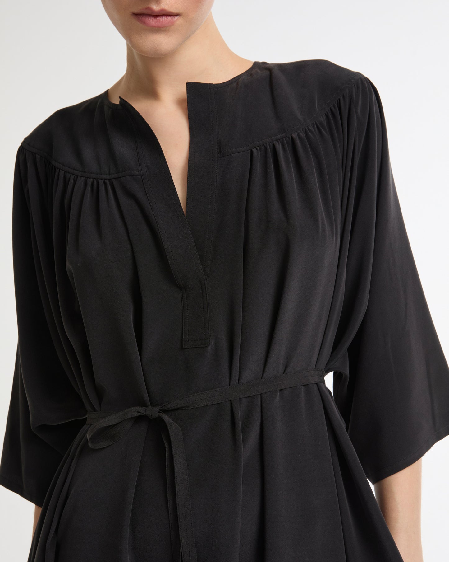 Light silk crepe dress