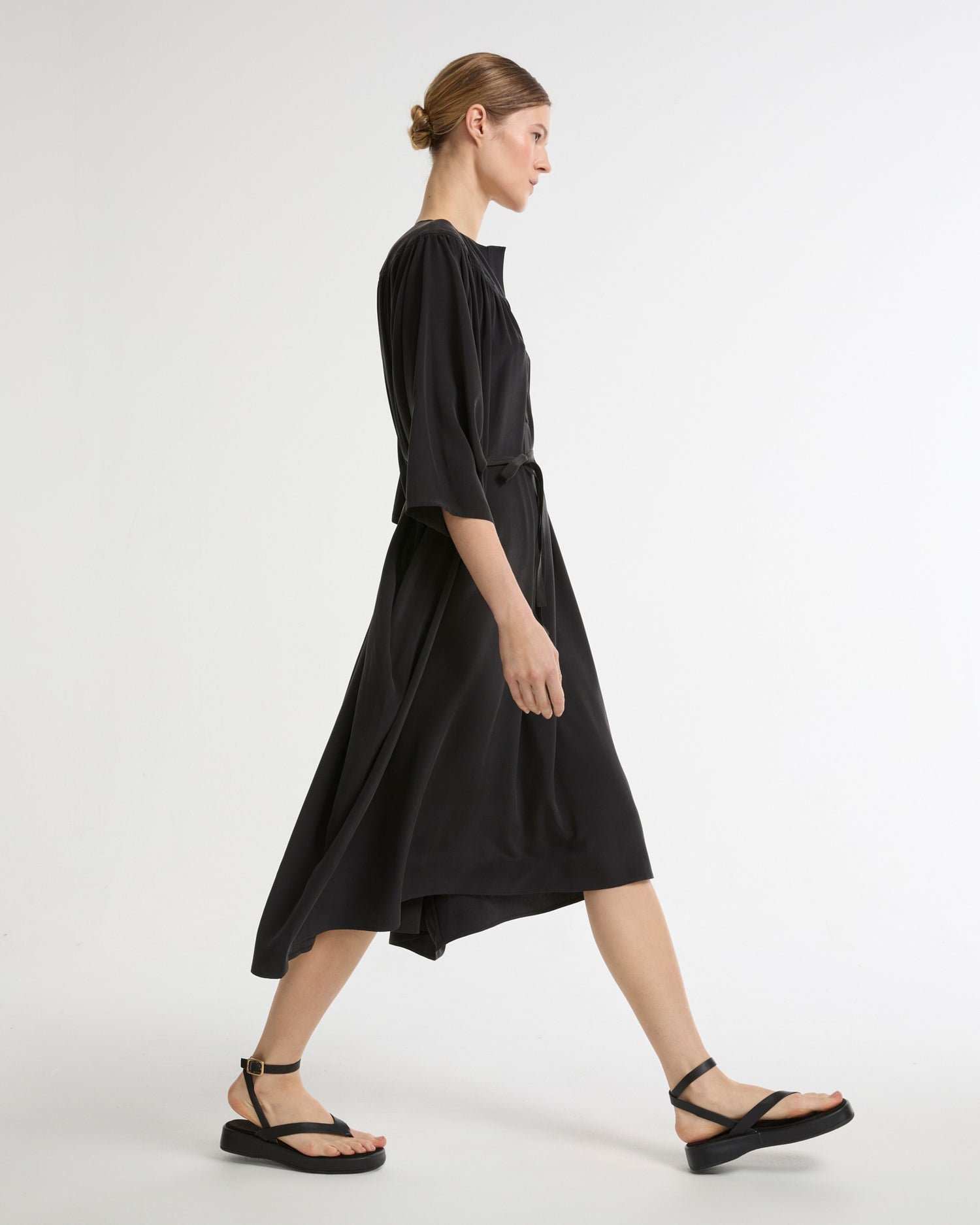 Light silk crepe dress -Summer sale - Yves Salomon