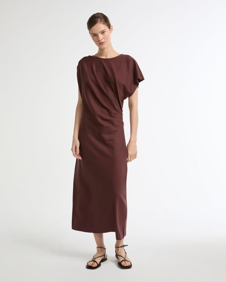 Asymmetrical jersey dress