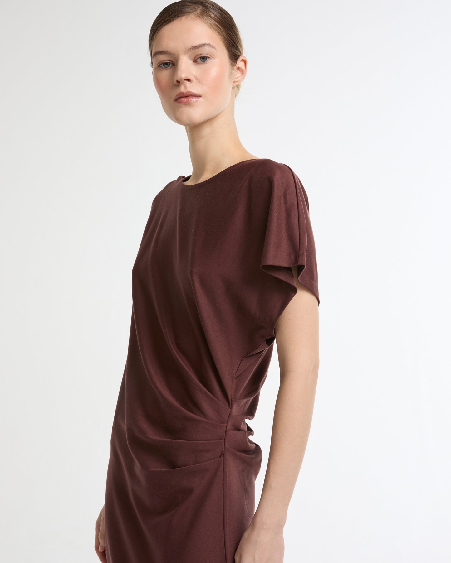 Asymmetrical jersey dress