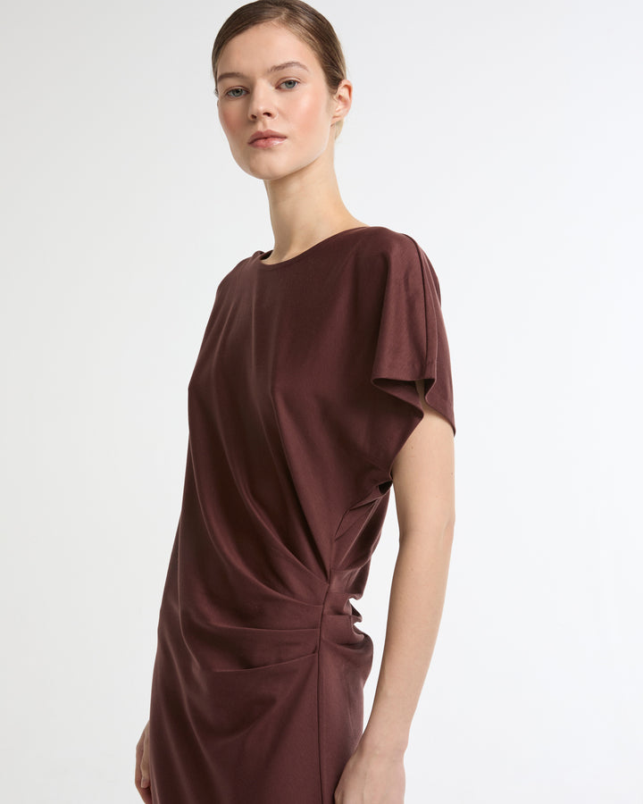 Asymmetrical jersey dress