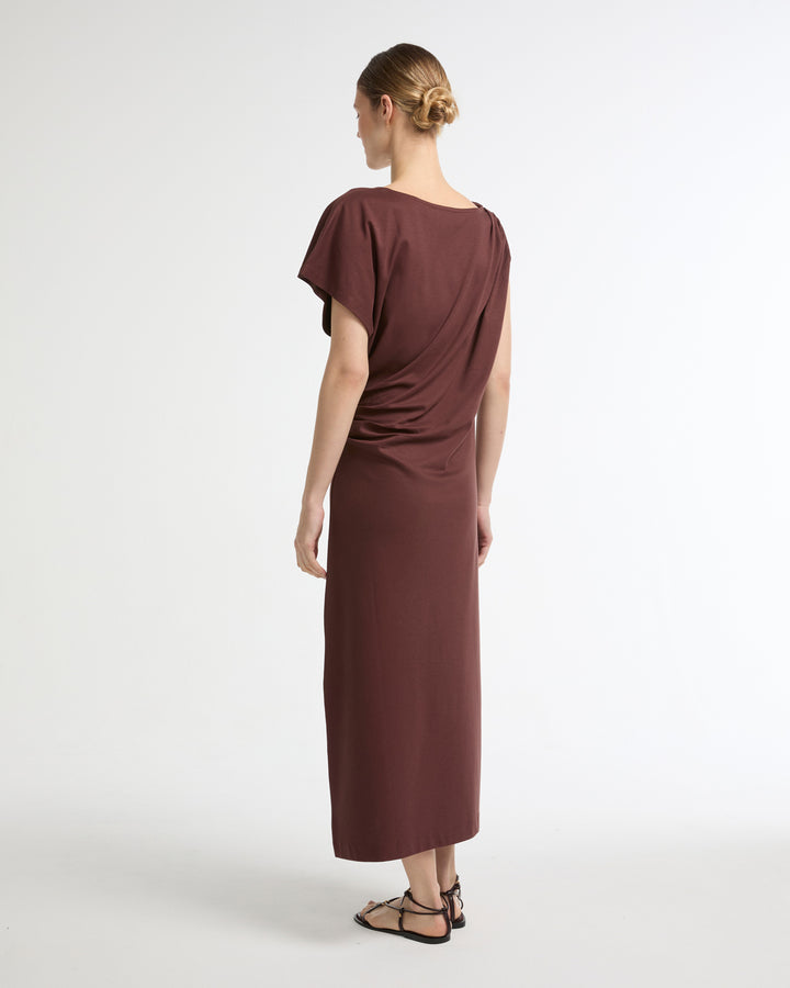 Asymmetrical jersey dress