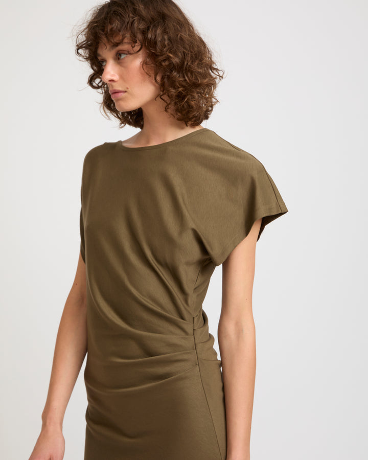 Asymmetrical jersey dress