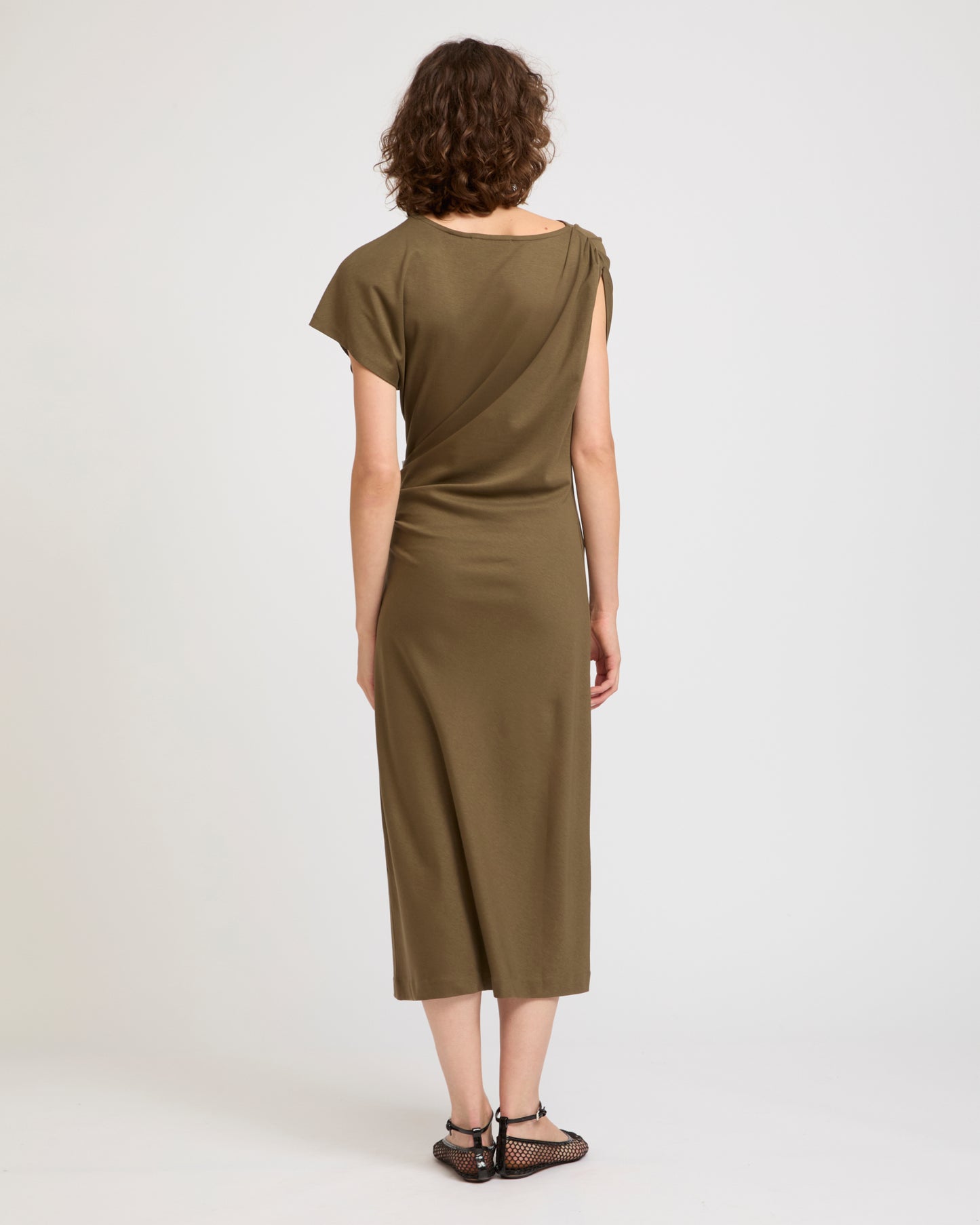 Asymmetrical jersey dress