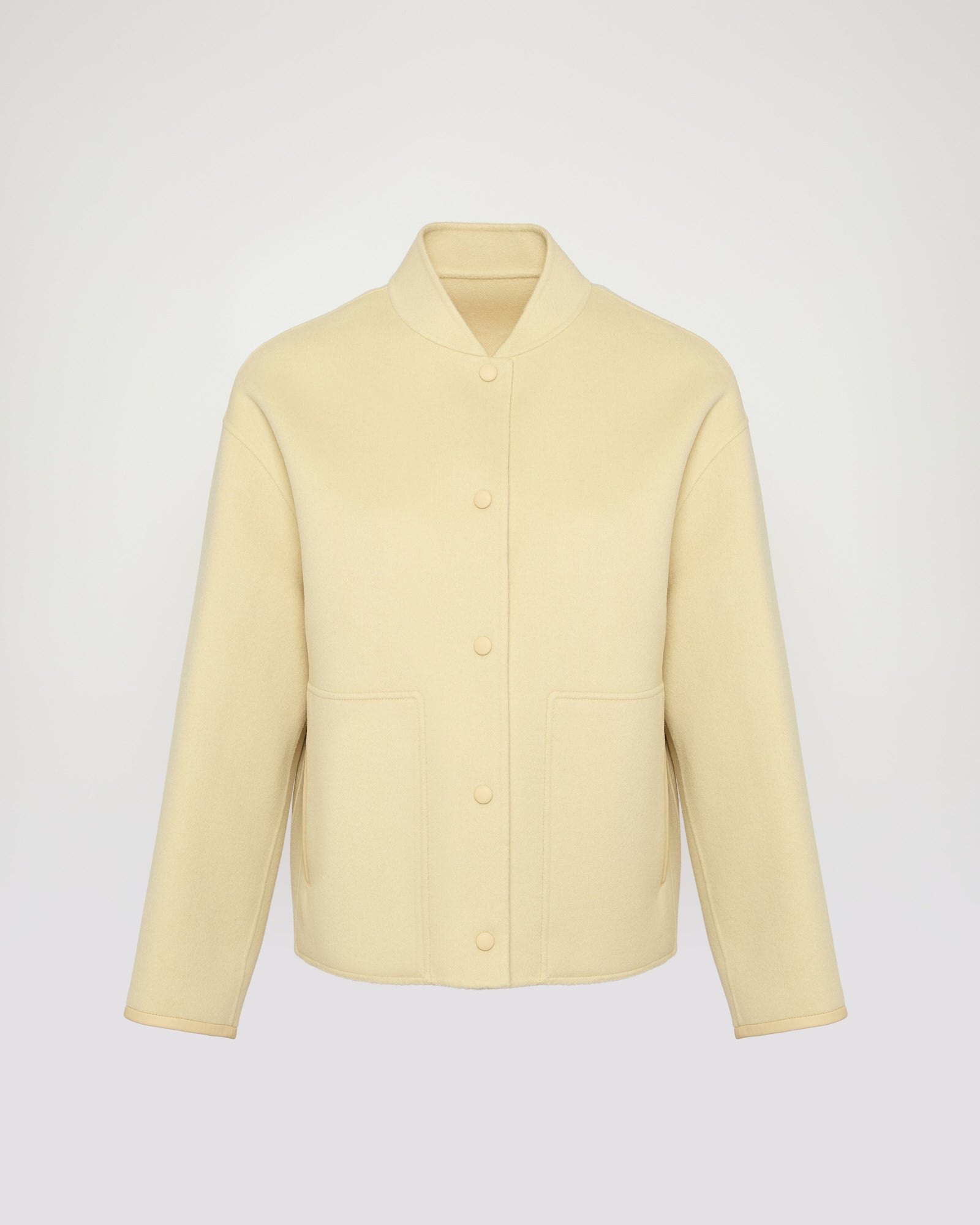 Double-sided cashmere-blend varsity jacket -Summer sale - Yves Salomon