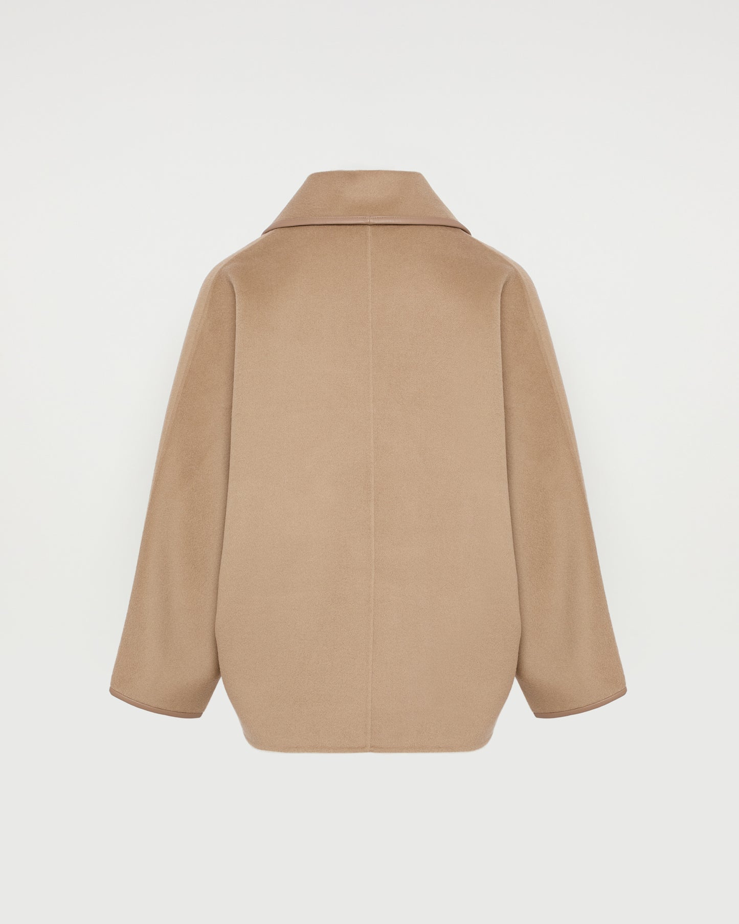 Double-sided cashmere-blend pea coat