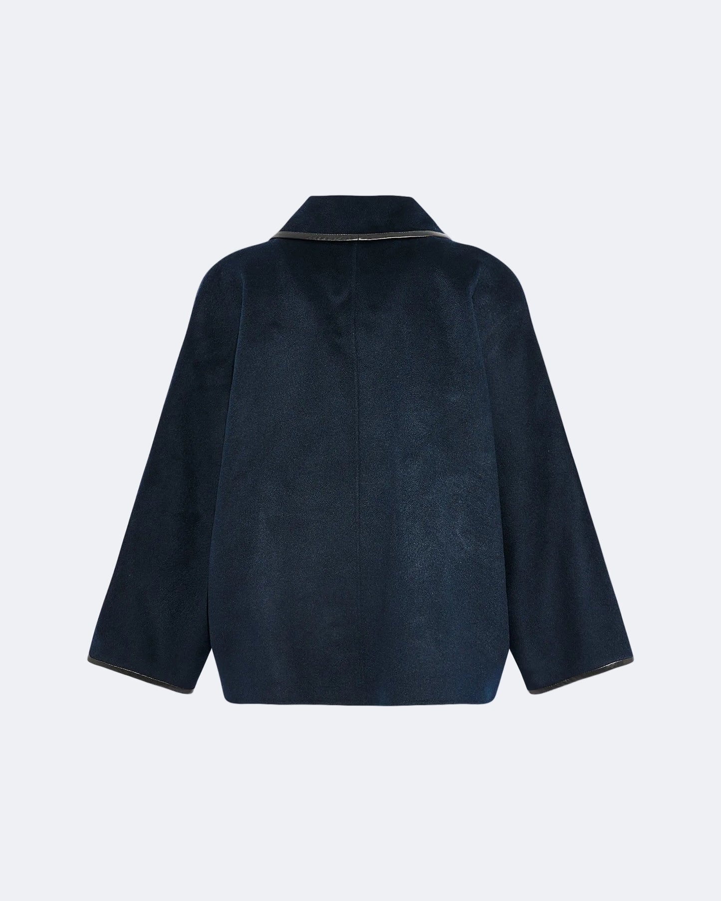 Double-sided cashmere-blend pea coat