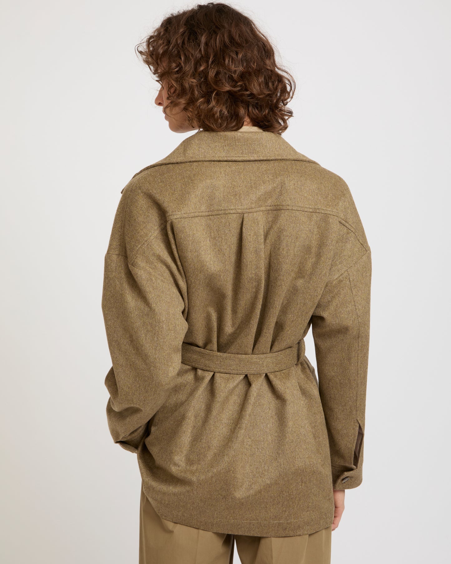 Cashmere safari jacket