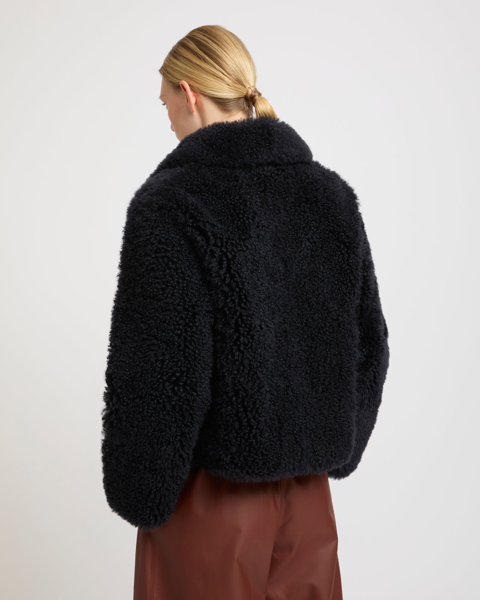 Cashmere-blend and lambskin peacoat jacket -Summer sale - Yves Salomon