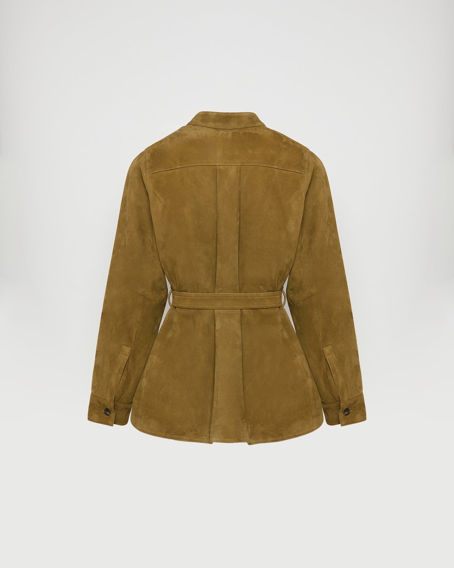 Suede calfskin safari jacket