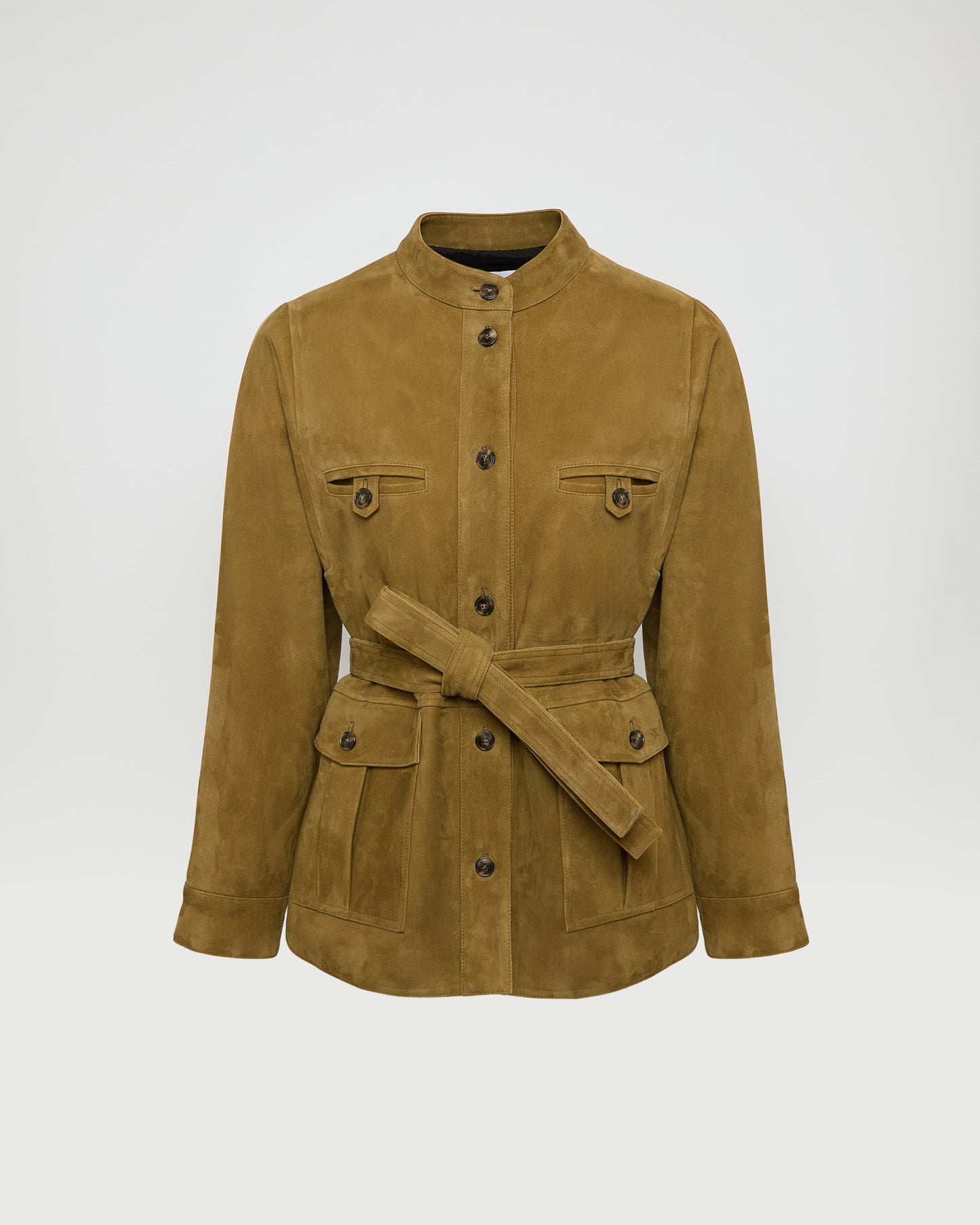 Suede calfskin safari jacket
